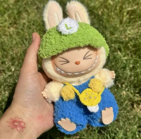 Popmart Labubu 2nd Generation Sitting Party Doll Clothes Handmade Art Weaving Toys Anime Cute Labubu Surrounding Popmart Labubu 2nd Generation Sitting Party Doll Clothes Handmade Art Weaving Toys Anime Cute Labubu Surrounding
