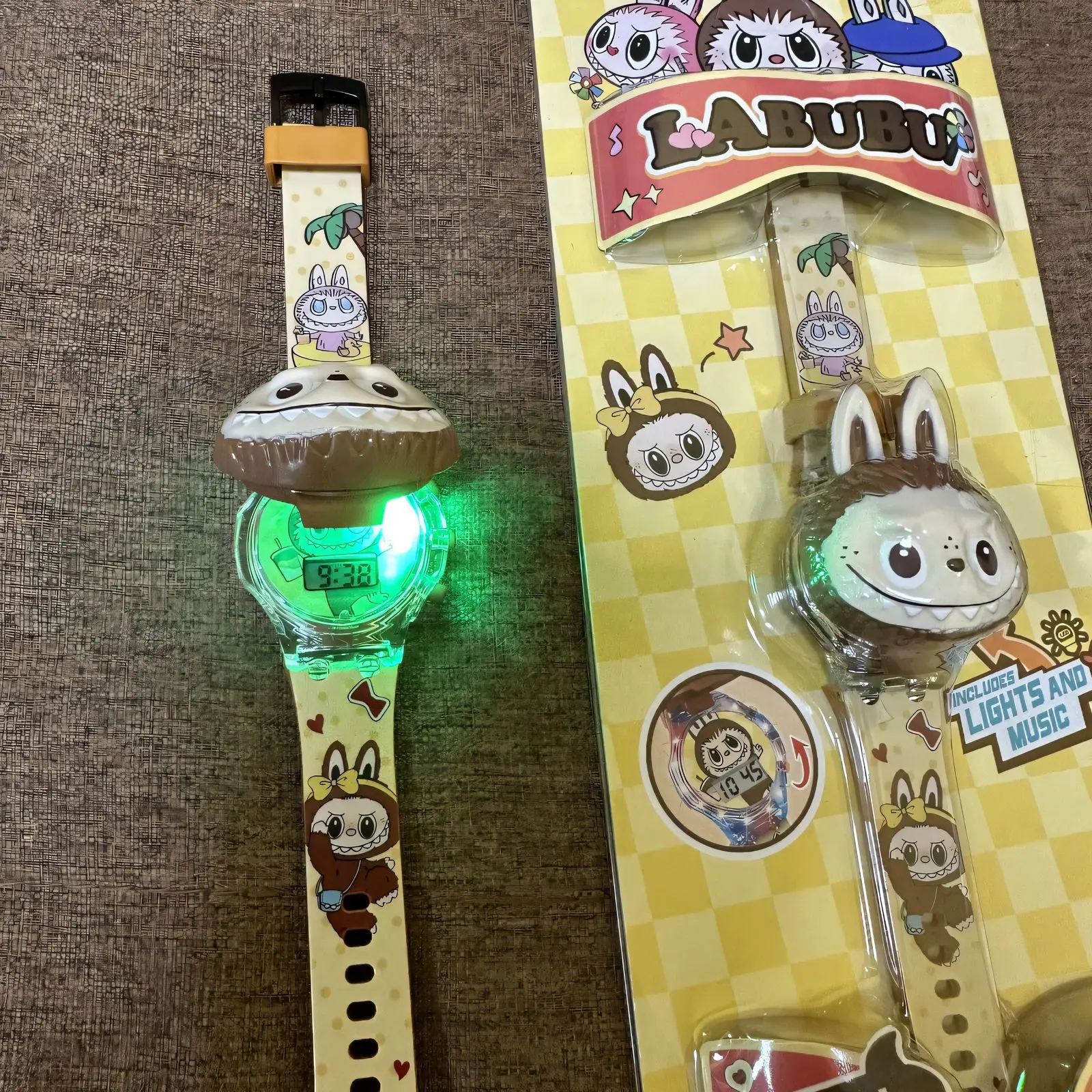 Labubu Luminous Cartoon Kids Watch - Electronic Toy Watch for Kindergarten Graduation, Unisex Gift for Boys and Girls Labubu Luminous Cartoon Kids Watch - Electronic Toy Watch for Kindergarten Graduation, Unisex Gift for Boys and Girls