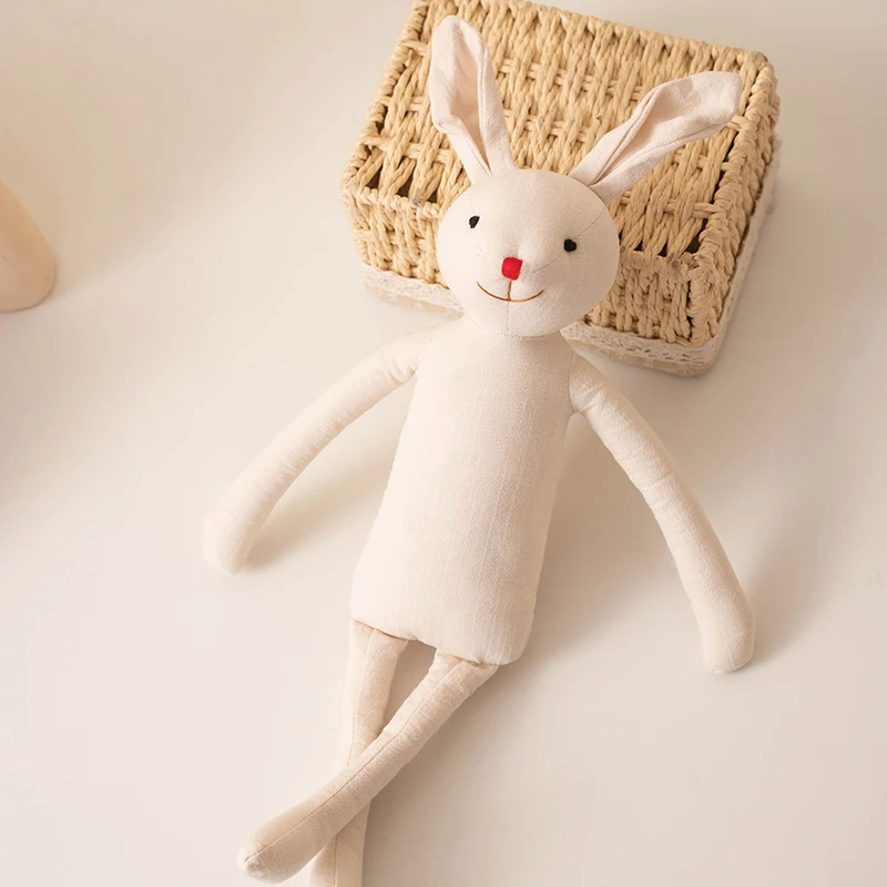 Stuffed Bunny Cloth Dress Toys Smoothing Toy for Infant Cuddling sleep doll for Girls Handmade Diversity Brown Rabbit Plushie Stuffed Bunny Cloth Dress Toys Smoothing Toy for Infant Cuddling sleep doll for Girls Handmade Diversity Brown Rabbit Plushie