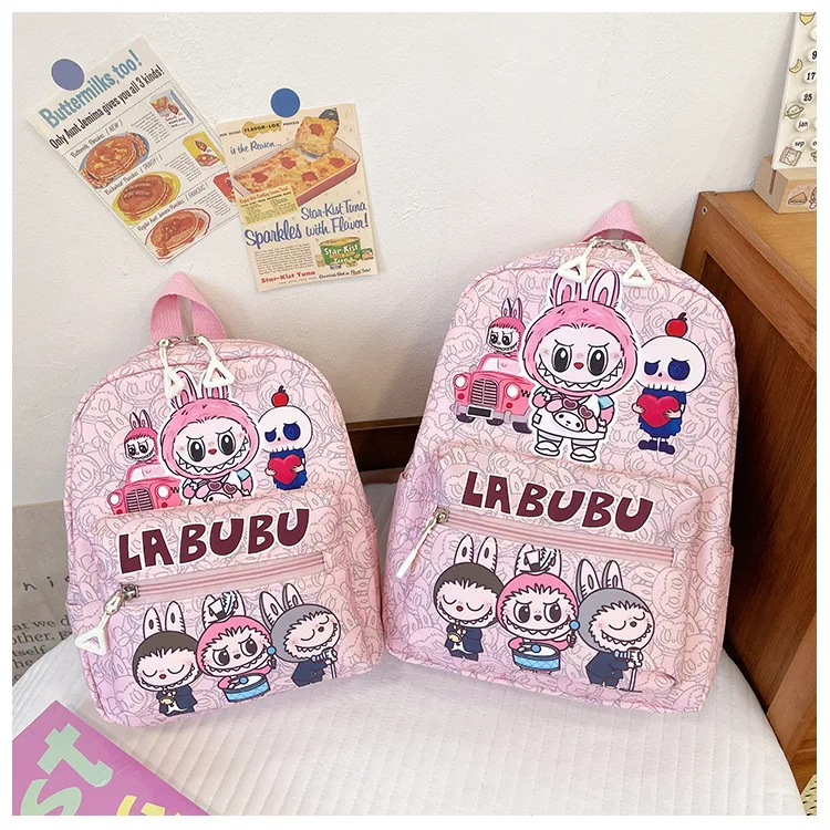 New Large Capacity Labubu Kindergarten Bag Children's Backpack Cartoon Cute Primary School Backpack Shoulder Bag New Large Capacity Labubu Kindergarten Bag Children's Backpack Cartoon Cute Primary School Backpack Shoulder Bag
