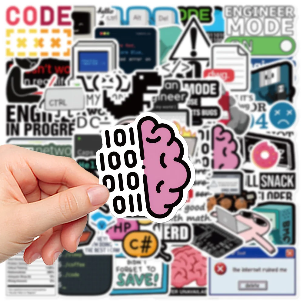 10/50PCS Funny Programming Meme Stickers Java JS Php Docker Html Cloud Language Decals Computer Laptop 404 Network Error Sticker 10/50PCS Funny Programming Meme Stickers Java JS Php Docker Html Cloud Language Decals Computer Laptop 404 Network Error Sticker