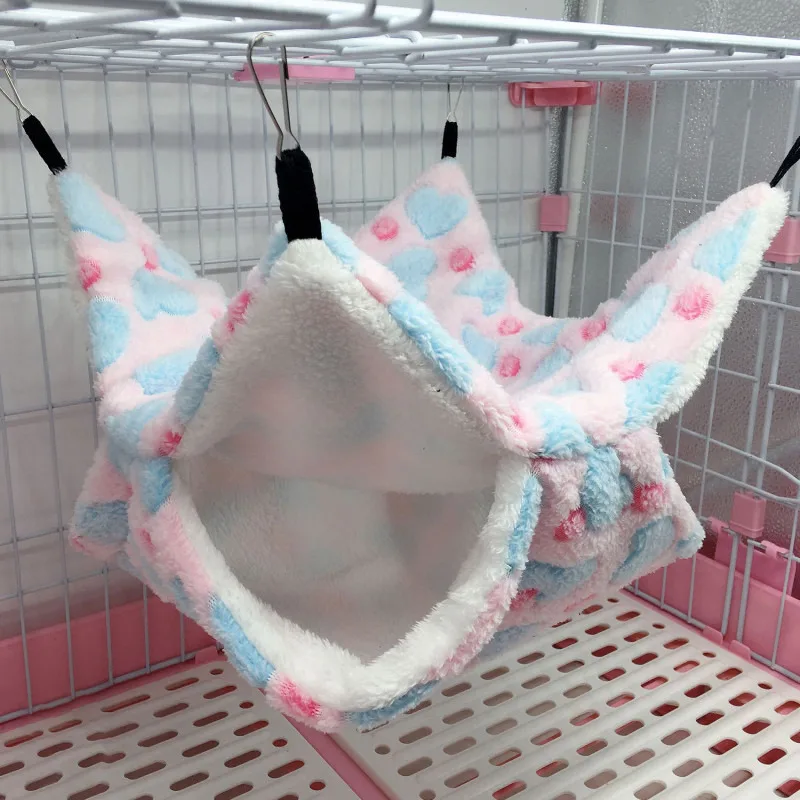 Double Layered Hamster Cage Sleeping Hammock Print Guinea Pig Clothes Bed Rodent Hammock Chinchilla Cage Little House Double Layered Hamster Cage Sleeping Hammock Print Guinea Pig Clothes Bed Rodent Hammock Chinchilla Cage Little House