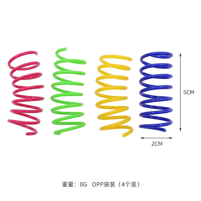 10Pcs Spring Tube Cat Interactive Toys Catnip Kitten Playing Toys Plastic Spring Toys Pet Training Toy Multicolor Pet Supply 10Pcs Spring Tube Cat Interactive Toys Catnip Kitten Playing Toys Plastic Spring Toys Pet Training Toy Multicolor Pet Supply