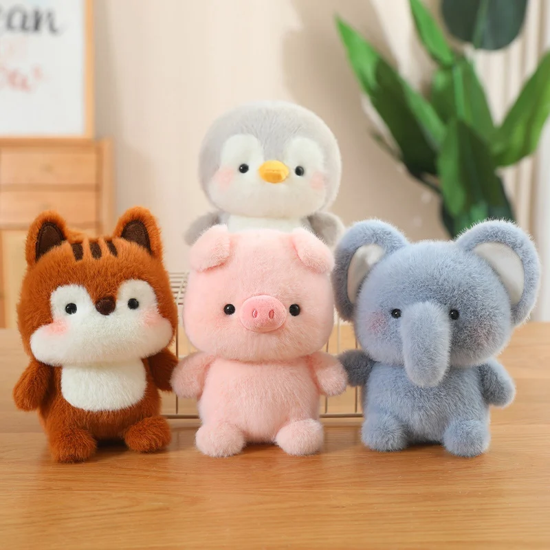 Cute Sitting Animals Red Panda Fox Sloth Cat Soft Plush Dolls Stuffed Capybara Pig Plushie Baby Toys Gifts For Children Cute Sitting Animals Red Panda Fox Sloth Cat Soft Plush Dolls Stuffed Capybara Pig Plushie Baby Toys Gifts For Children