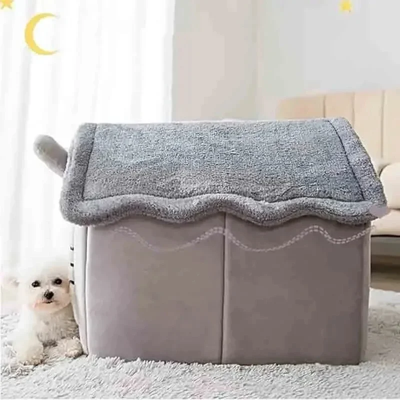 Indoor Warm Dog House Soft Pet Bed Tent House Dog Kennel Cat Bed Removable and Washable Cushion Suitable Four Season Universal Indoor Warm Dog House Soft Pet Bed Tent House Dog Kennel Cat Bed Removable and Washable Cushion Suitable Four Season Universal