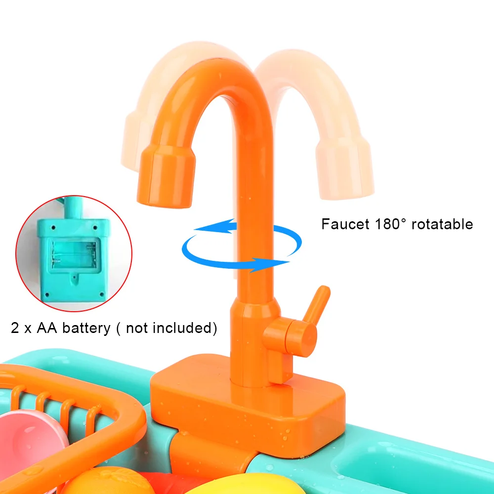 Kid Simulation Electric Dishwasher Wash Sink Running Water Toy Role Playing House Kitchen Pretend Game Food Fruit Girl Boy Gift Kid Simulation Electric Dishwasher Wash Sink Running Water Toy Role Playing House Kitchen Pretend Game Food Fruit Girl Boy Gift