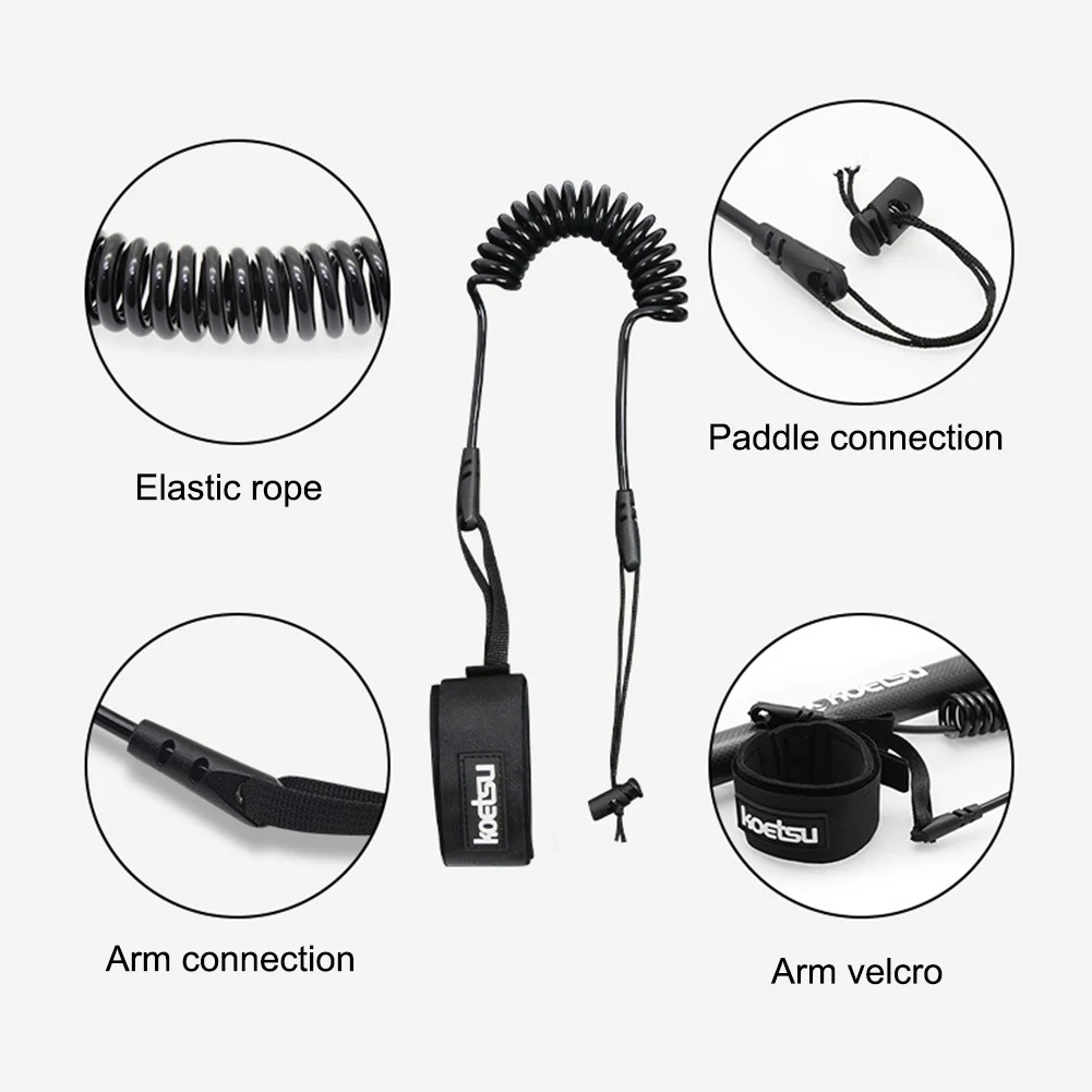 Portable Kayak Surfboard Tied Paddle Rope Black Practical Paddle Board Elastic Rope for Paddleboards Kayaks Accessories Portable Kayak Surfboard Tied Paddle Rope Black Practical Paddle Board Elastic Rope for Paddleboards Kayaks Accessories