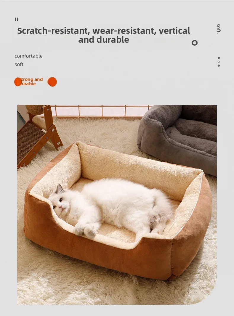 Dog's Nest, Winter Warmth, Cat's Nest, Small, Medium, Large Dog, Cat, Four Seasons Universal Teddy Cat Mat, Cat Bed Dog's Nest, Winter Warmth, Cat's Nest, Small, Medium, Large Dog, Cat, Four Seasons Universal Teddy Cat Mat, Cat Bed