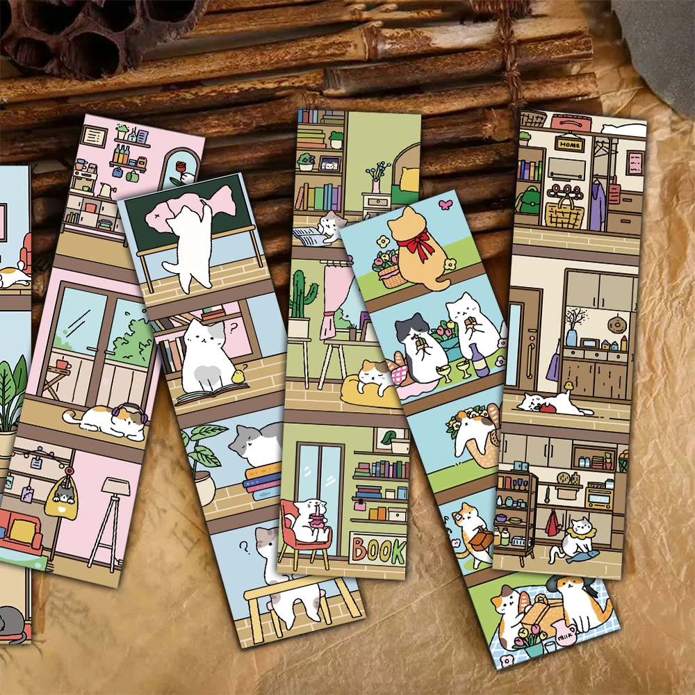 30PCS Cats and Bookshelves Bookmarks Cartoon Graffiti Reading Book Office Stationary Gifts Students Scrapbooking Bookmarks 30PCS Cats and Bookshelves Bookmarks Cartoon Graffiti Reading Book Office Stationary Gifts Students Scrapbooking Bookmarks