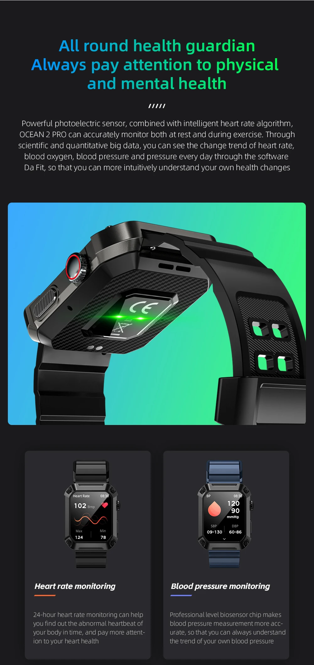 LOKMAT OCEAN 2 Pro Smart Watch Waterproof Bluetooth Calls Smartwatches 1.85 inch Touch Screen Heart Rate Monitor Fitness Tracker LOKMAT OCEAN 2 Pro Smart Watch Waterproof Bluetooth Calls Smartwatches 1.85 inch Touch Screen Heart Rate Monitor Fitness Tracker