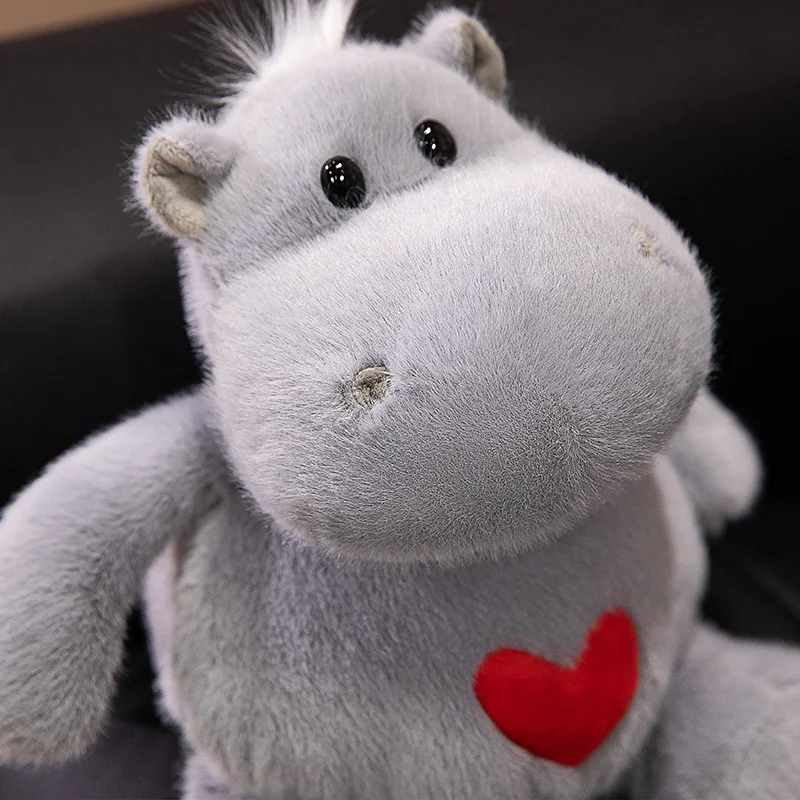 Cute Hippo Plush Toy Hippo With Love Heart Lifelike Ants Plush Doll Soft Stuffed Animal Doll Boys Girls Birthday Holiday Gift Cute Hippo Plush Toy Hippo With Love Heart Lifelike Ants Plush Doll Soft Stuffed Animal Doll Boys Girls Birthday Holiday Gift