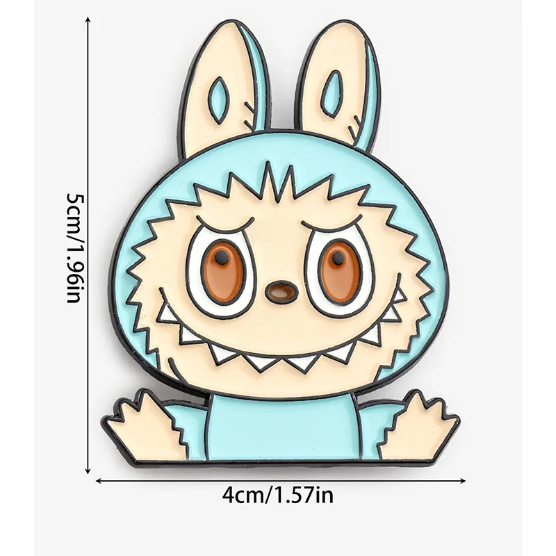 Labubu Enamel Badge Cartoon Cute Student Boys Girls Fashion Jewelry Brooches Delicatation Mini School Bag Clothes Ornament Gift Labubu Enamel Badge Cartoon Cute Student Boys Girls Fashion Jewelry Brooches Delicatation Mini School Bag Clothes Ornament Gift