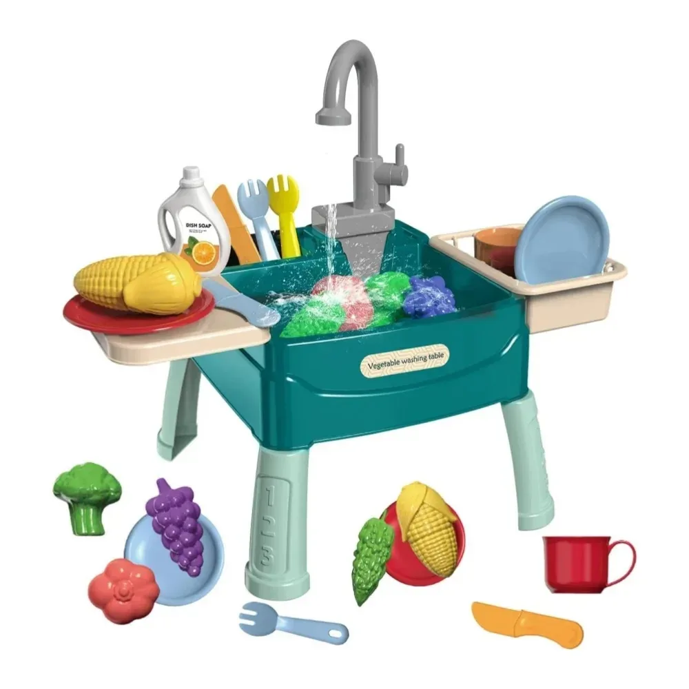 Kids Kitchen Play Sink Toy Set, Play Sink with Running Water, Kitchen Play Sink Toy Role Play Kitchen Set Gift for Boys Girls Kids Kitchen Play Sink Toy Set, Play Sink with Running Water, Kitchen Play Sink Toy Role Play Kitchen Set Gift for Boys Girls