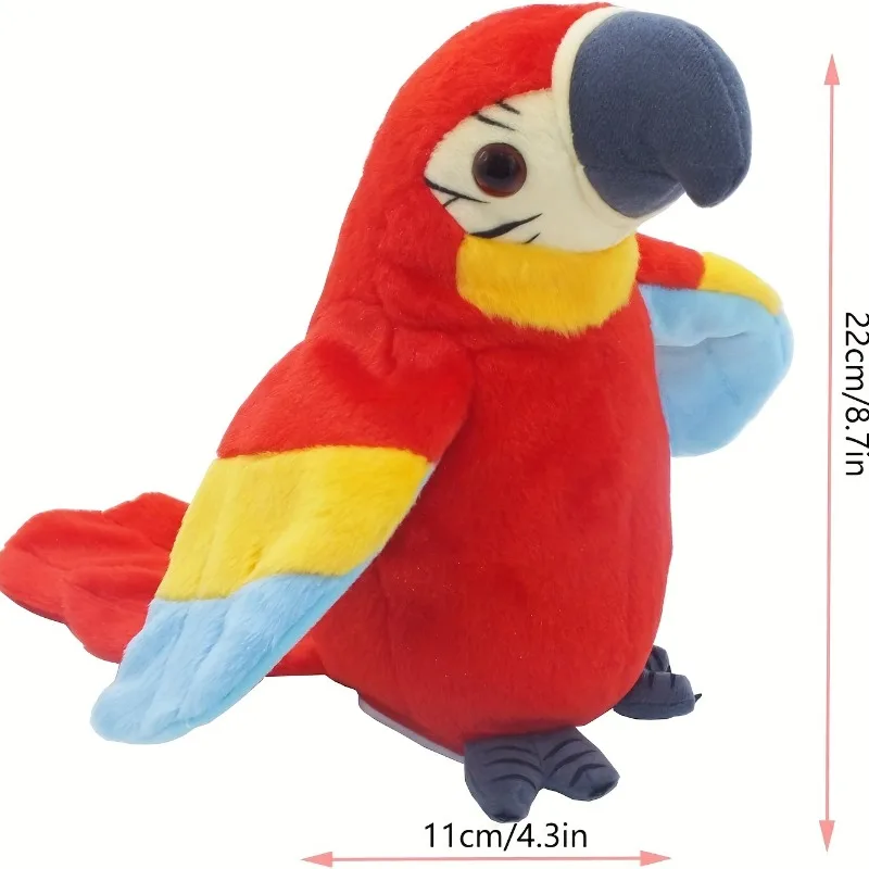 Talking Macaw Parrot Repeat What You Say Stuffed Animal Plush Toy Electronic Record Animated Bird Speaking Parrot Pet Plush Toys Talking Macaw Parrot Repeat What You Say Stuffed Animal Plush Toy Electronic Record Animated Bird Speaking Parrot Pet Plush Toys