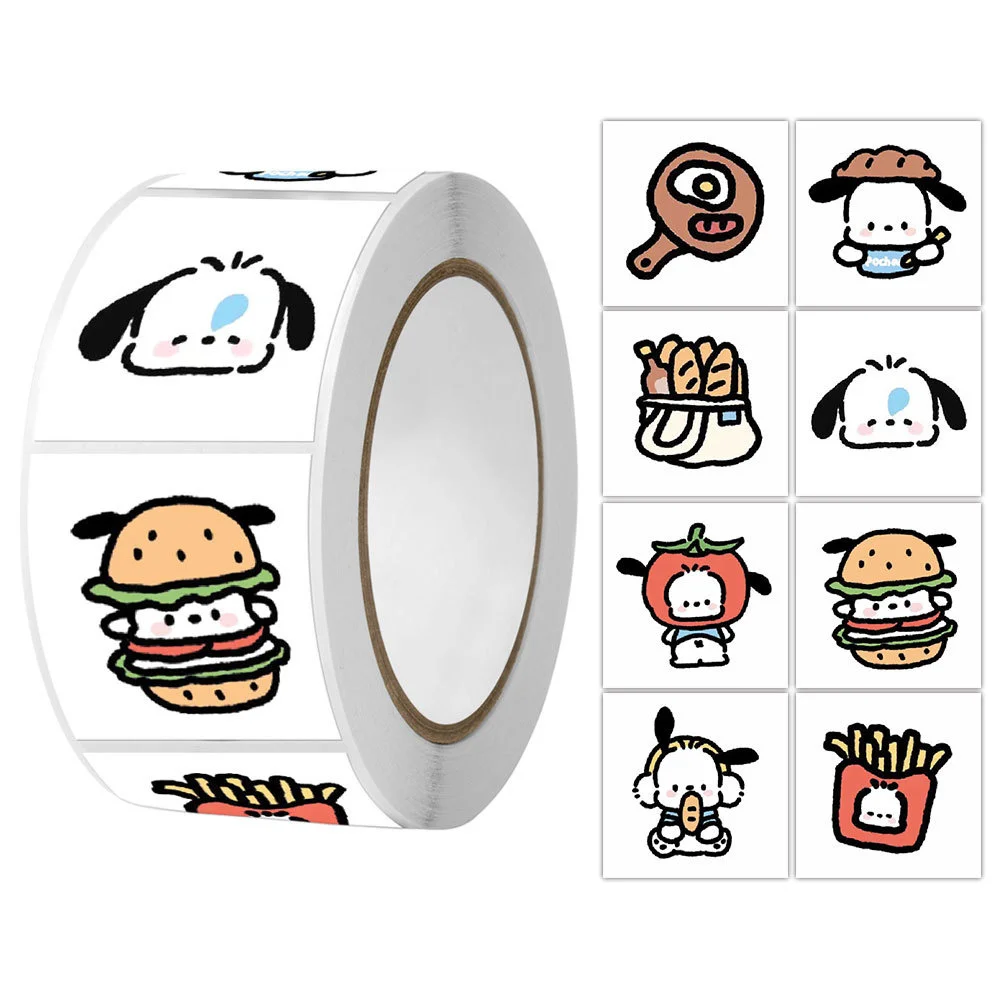 500Pcs/Roll Sanrio Stickers Kawaii Hello Kitty Melody Kuromi Cinnamoroll Luggage Graffiti Decals Kid Toy Decoration Sticker Gift 500Pcs/Roll Sanrio Stickers Kawaii Hello Kitty Melody Kuromi Cinnamoroll Luggage Graffiti Decals Kid Toy Decoration Sticker Gift