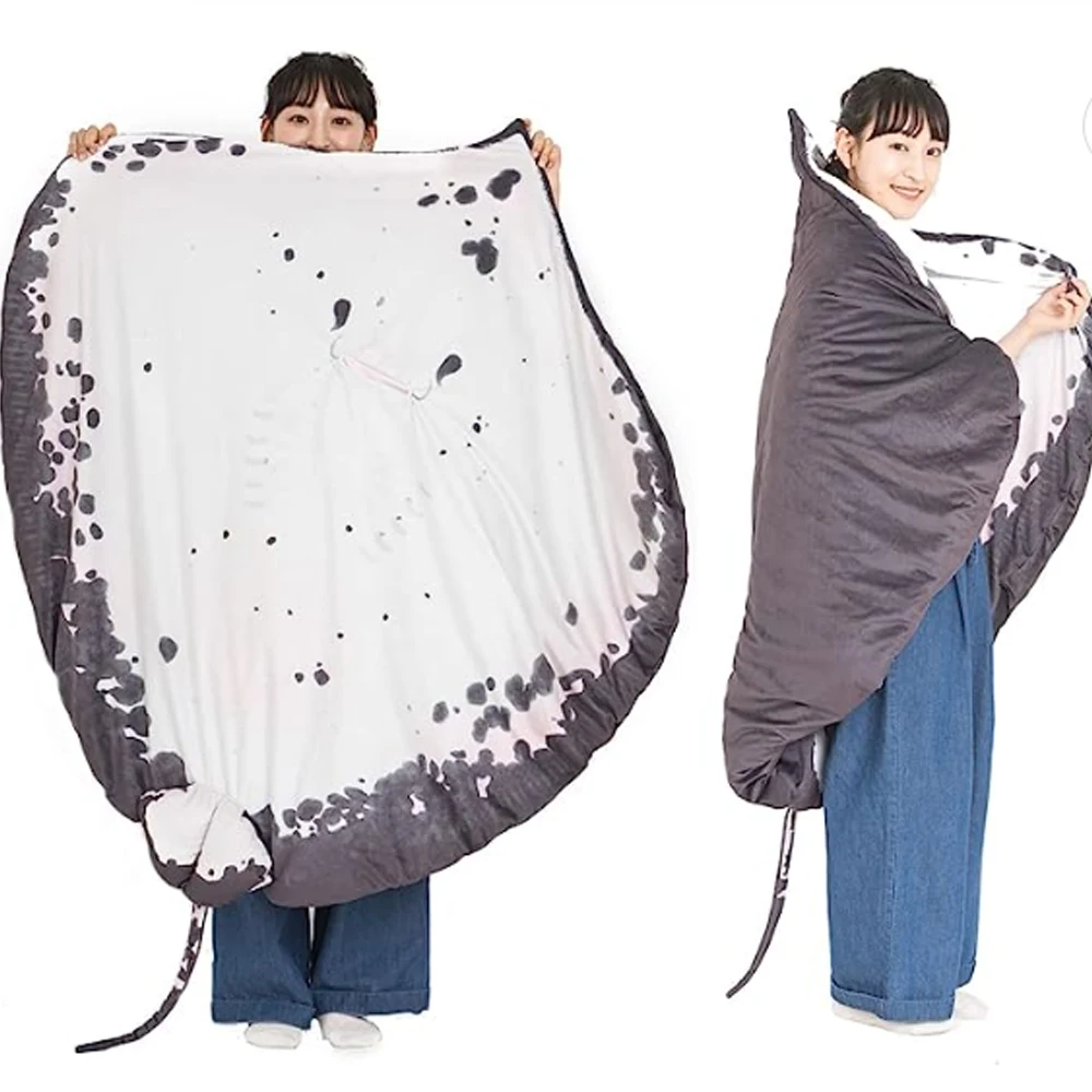 Lifelike Manta Ray Fish Plush Toys Simulation Devil Ray Carpet Pillow Doll Air Conditioner Room Nap Pause Quilt Tatami Cushion Lifelike Manta Ray Fish Plush Toys Simulation Devil Ray Carpet Pillow Doll Air Conditioner Room Nap Pause Quilt Tatami Cushion