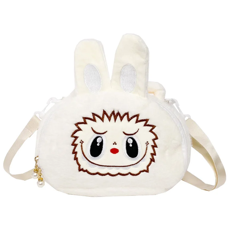 Labubu The Monste Plush Make Up Cosmetic Bag Kawaii Cartoon Large Capacity Storage Bags Portable Handbag Shoulder Bag Girl Gifts Labubu The Monste Plush Make Up Cosmetic Bag Kawaii Cartoon Large Capacity Storage Bags Portable Handbag Shoulder Bag Girl Gifts