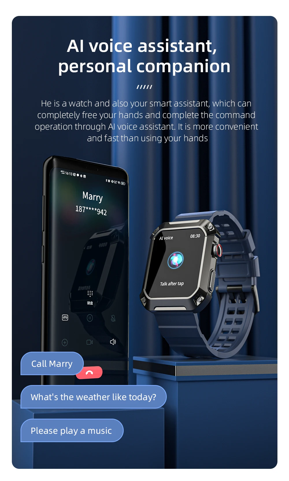 LOKMAT OCEAN 2 Pro Smart Watch Waterproof Bluetooth Calls Smartwatches 1.85 inch Touch Screen Heart Rate Monitor Fitness Tracker LOKMAT OCEAN 2 Pro Smart Watch Waterproof Bluetooth Calls Smartwatches 1.85 inch Touch Screen Heart Rate Monitor Fitness Tracker