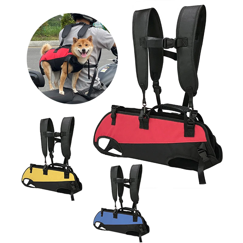 New Pet Cat Dog Double Shoulder Horizontal Hugging Backpack Outdoor Breathable Convenient Four Legs Carrying Bag Pet Products