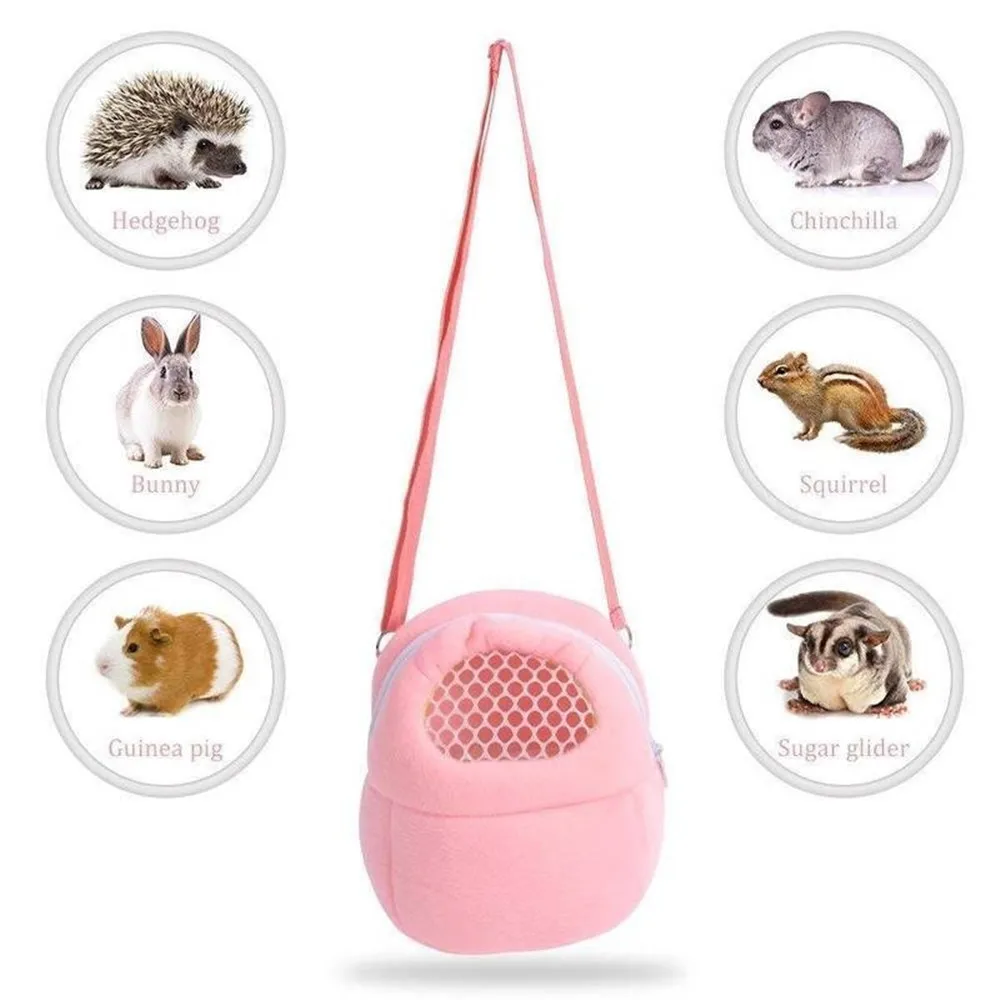 Hamster Travel Carrier Bag Chinchilla Guinea Pig Bunny Breathable Carrier Cage Warm Soft Travel Walking Small Animal Carrier Hamster Travel Carrier Bag Chinchilla Guinea Pig Bunny Breathable Carrier Cage Warm Soft Travel Walking Small Animal Carrier