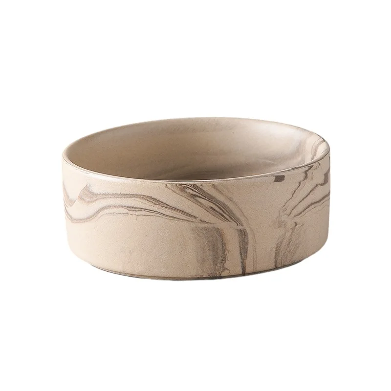 Marbling Ceramic Cat and Dog Bowl Medium Large Dog Feeding and Feeding Double Bowl with Wooden Rack Pet Puppy Accessories Marbling Ceramic Cat and Dog Bowl Medium Large Dog Feeding and Feeding Double Bowl with Wooden Rack Pet Puppy Accessories