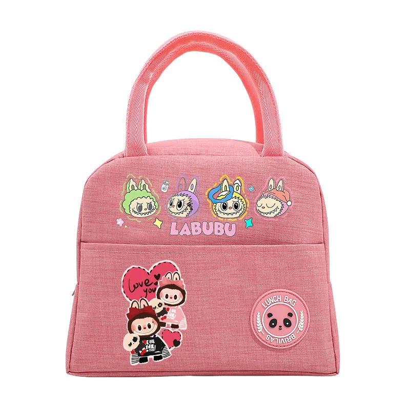 Labubu Kids Anime Cute Lunch Bag Children Cartoon Printed Bento Bags Girl Fashion Handbags Casual Accessories Storage Pouch Gift Labubu Kids Anime Cute Lunch Bag Children Cartoon Printed Bento Bags Girl Fashion Handbags Casual Accessories Storage Pouch Gift