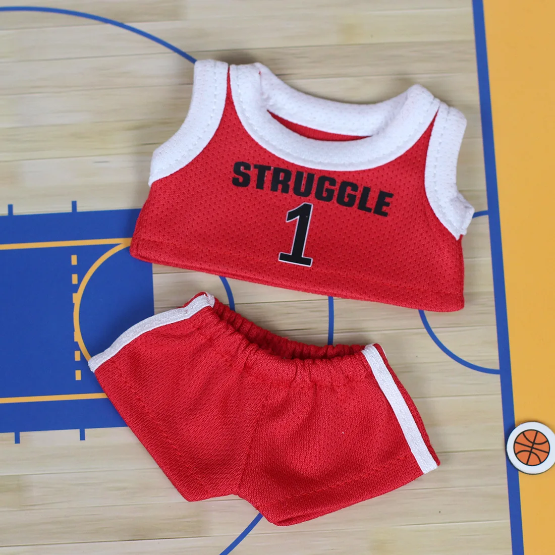 Labuibu Only Selling Clothes 17cm First Second Generation Labubu Basketball Clothes Cute Doll Decoration Handmade Doll Clothes Labuibu Only Selling Clothes 17cm First Second Generation Labubu Basketball Clothes Cute Doll Decoration Handmade Doll Clothes