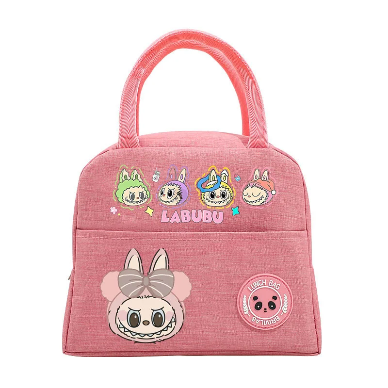 Labubu Kids Anime Cute Lunch Bag Children Cartoon Printed Bento Bags Girl Fashion Handbags Casual Accessories Storage Pouch Gift Labubu Kids Anime Cute Lunch Bag Children Cartoon Printed Bento Bags Girl Fashion Handbags Casual Accessories Storage Pouch Gift