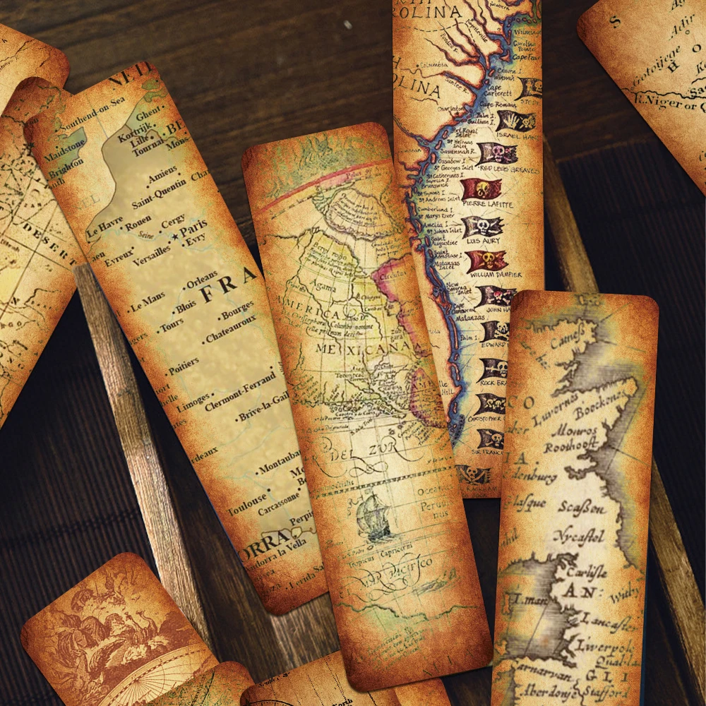 30pcs Vintage Map Bookmarks Reading Pages Books Tagged School Stationary Supplies DIY Aesthetic Bookmark Students Creative Gifts 30pcs Vintage Map Bookmarks Reading Pages Books Tagged School Stationary Supplies DIY Aesthetic Bookmark Students Creative Gifts