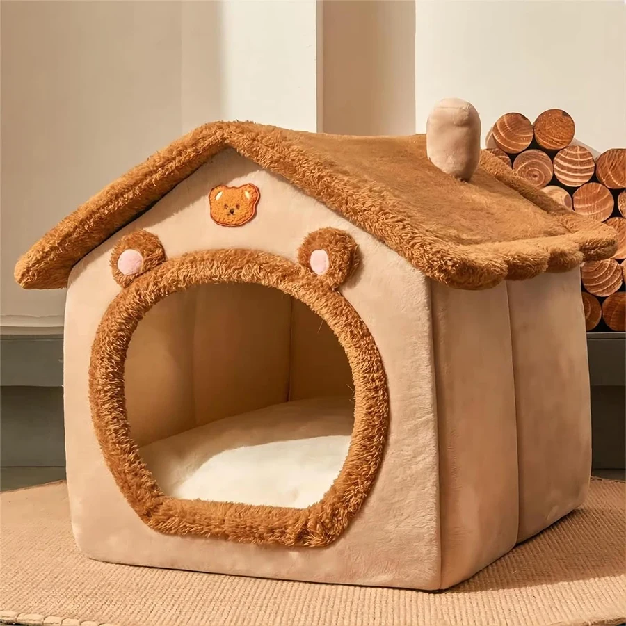 Foldable Pet House Removable Washable Cat House Puppy Cave Sofa Pet Bed House for Extra Small Dogs and Small and Medium Cats Foldable Pet House Removable Washable Cat House Puppy Cave Sofa Pet Bed House for Extra Small Dogs and Small and Medium Cats
