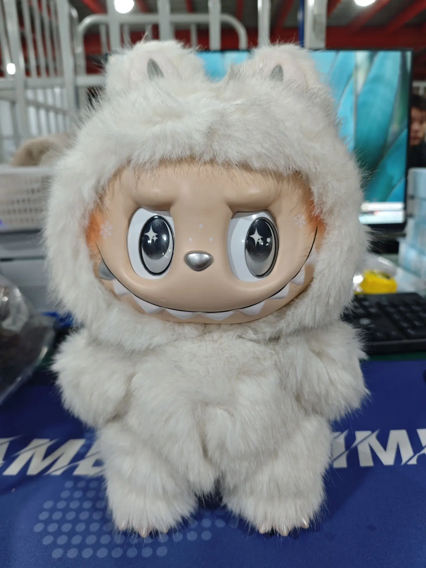 1:1 Replica 58cm 38cm New Angel And Leader Labubu Vinyl Desktop Decoration Collection Handmade Doll Valentine'S Day Gift Doll