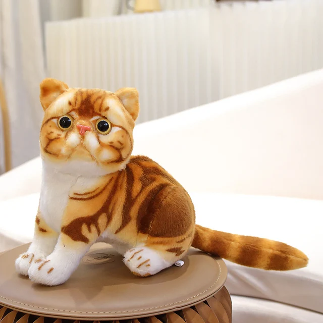 1pc 4 Colors INS Like Real Prone Cat Plush Doll Stuffed Pure Colors Grey White Yellow Kitten Toy Pets Animal Kids Gift 1pc 4 Colors INS Like Real Prone Cat Plush Doll Stuffed Pure Colors Grey White Yellow Kitten Toy Pets Animal Kids Gift