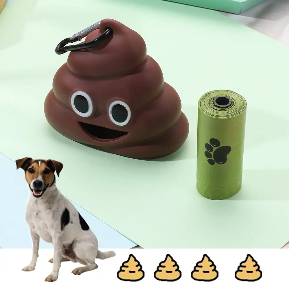 Pet Waste Bag Dispenser Poop Bag Dogs Cat Trash Carrier Pet Bag Loader Cleaning Tool Pet Products Fecal Shape Outdoor Portable Pet Waste Bag Dispenser Poop Bag Dogs Cat Trash Carrier Pet Bag Loader Cleaning Tool Pet Products Fecal Shape Outdoor Portable