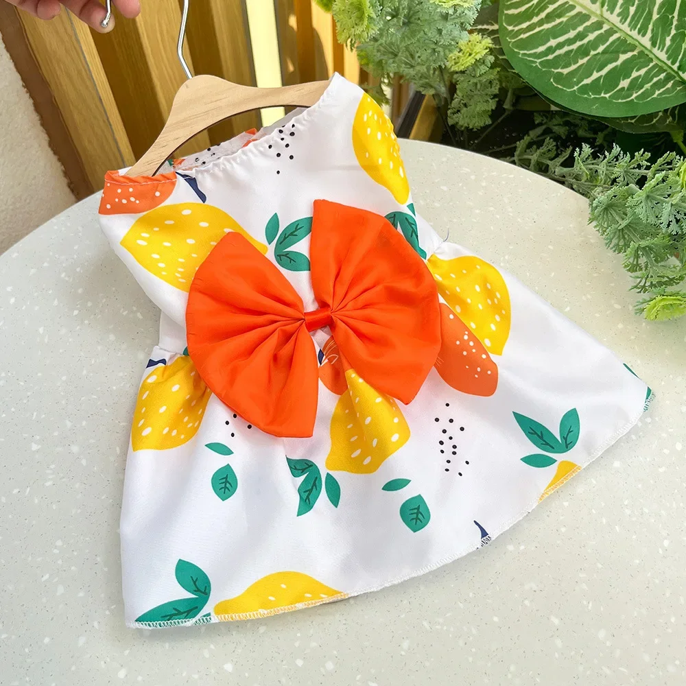 Cute Dog Dress Girl Dog Sleeveless Clothes Flower Printed Pet Apparel Doggies Bowknot Tulle Skirt Cat Clothing Small Puppy Dress Cute Dog Dress Girl Dog Sleeveless Clothes Flower Printed Pet Apparel Doggies Bowknot Tulle Skirt Cat Clothing Small Puppy Dress