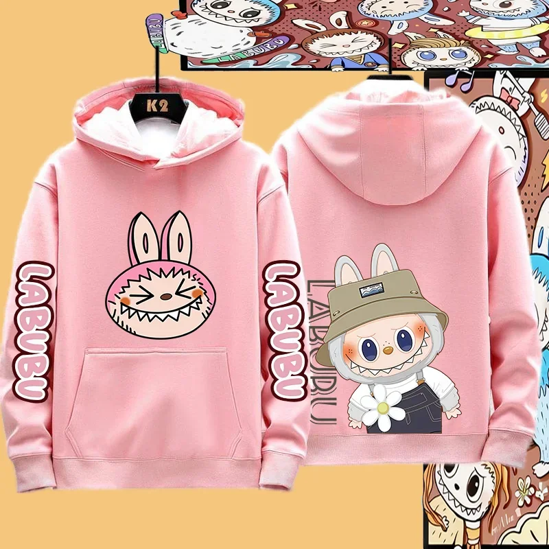 Parent-child Going Out Couple Clothing Kawaii Labubu Idol Fashion Sportswear Hoodie Coat Boys And Girls All-match Coat Parent-child Going Out Couple Clothing Kawaii Labubu Idol Fashion Sportswear Hoodie Coat Boys And Girls All-match Coat