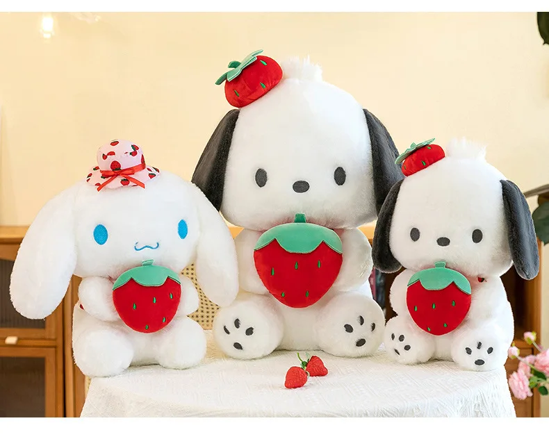 25cm Cute Melody Doll Sanrio Fresh Strawberry Cinnamoroll Dog Series Pochacco Plush Toys Dolls Pillow Gifts for Kids 25cm Cute Melody Doll Sanrio Fresh Strawberry Cinnamoroll Dog Series Pochacco Plush Toys Dolls Pillow Gifts for Kids