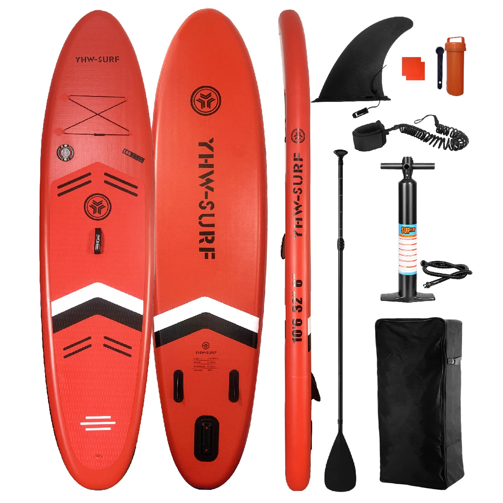 10.6ft Surfboard PVC Inflatable Paddle Board Seaside Beach Water-skiing Stand Up Paddle Board with Foot Rope 10.6ft Surfboard PVC Inflatable Paddle Board Seaside Beach Water-skiing Stand Up Paddle Board with Foot Rope
