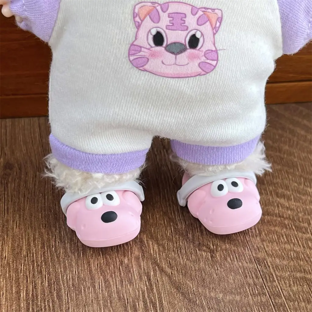 For 17cm labubu shoes puppy dog slippers Dolls Shoes Slipper Toys Casual Sandal Dolls Accessories DIY Doll Toys For 17cm labubu shoes puppy dog slippers Dolls Shoes Slipper Toys Casual Sandal Dolls Accessories DIY Doll Toys