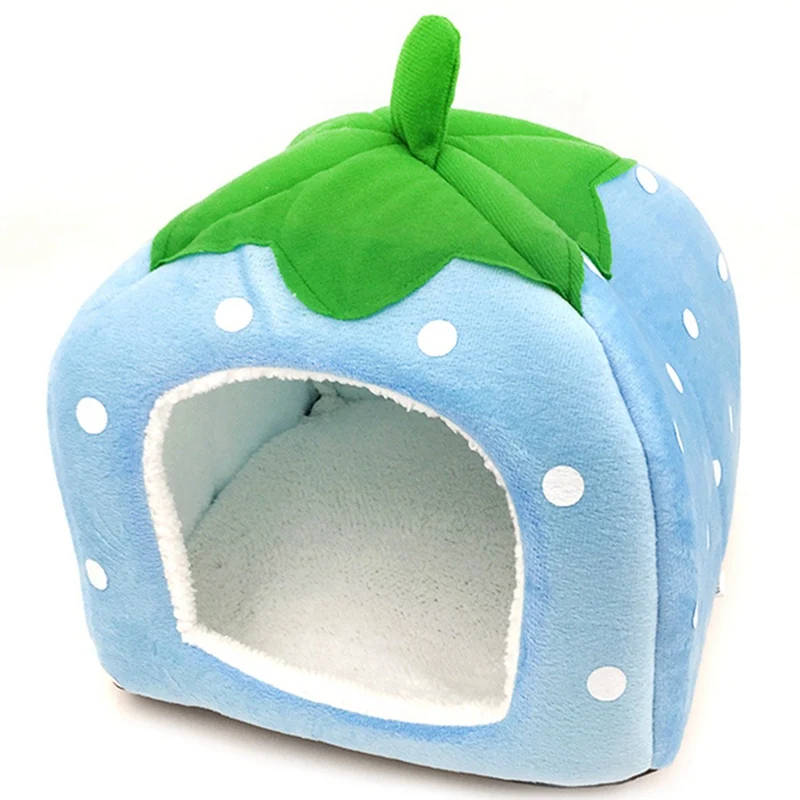 Strawberry Hamster House Guinea Pig Hideout Small Animal Bed Hideaway Hide Hut Cage Accessories for Autumn Winter Strawberry Hamster House Guinea Pig Hideout Small Animal Bed Hideaway Hide Hut Cage Accessories for Autumn Winter