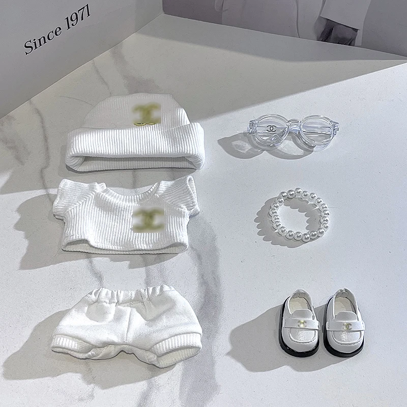 Cute Fashion Labubu V1 V2 Knitted Sweater Labubu Pendant Cute Style Pleated Skirt Set Handmade Custom Luxury Dress Doll Shoes TY Cute Fashion Labubu V1 V2 Knitted Sweater Labubu Pendant Cute Style Pleated Skirt Set Handmade Custom Luxury Dress Doll Shoes TY