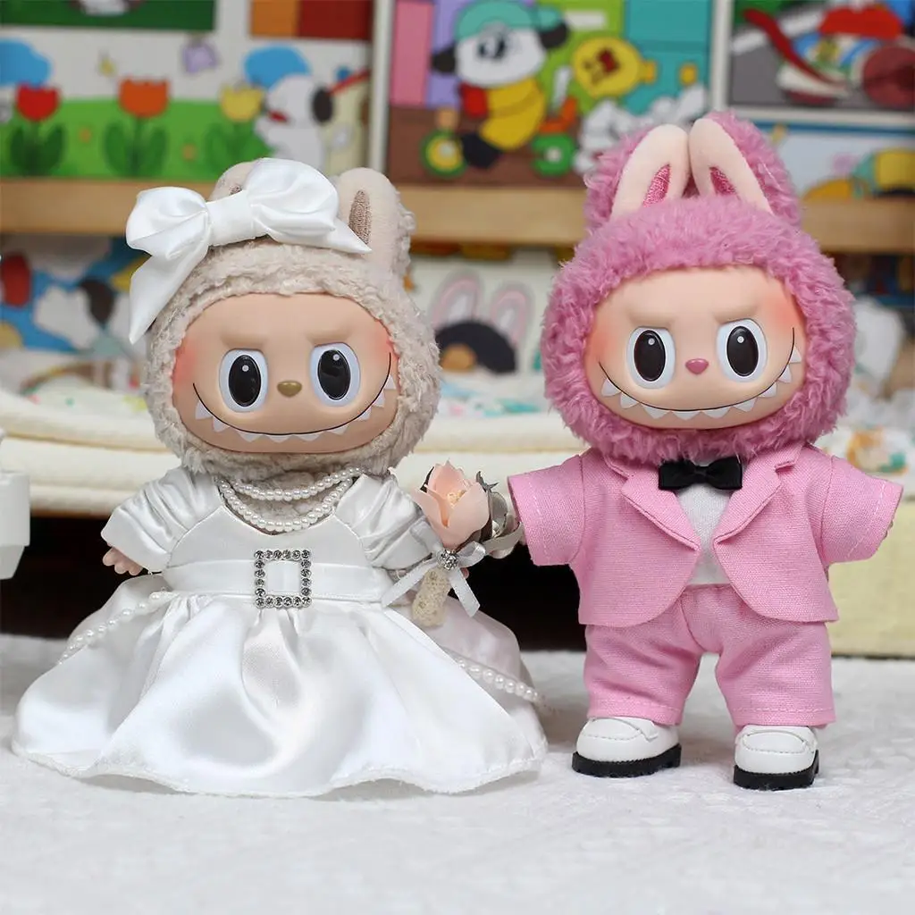 Mini Doll'S Clothes Outfit Accessories For 15-17cm Ropa Labubu and 10cm cotton doll handsome suit Clothing Mini Doll'S Clothes Outfit Accessories For 15-17cm Ropa Labubu and 10cm cotton doll handsome suit Clothing