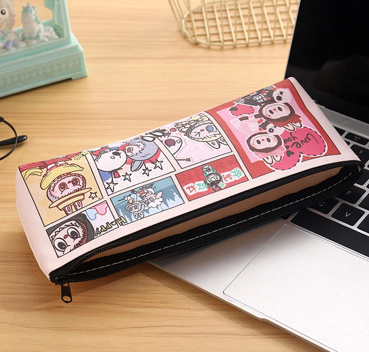 Cartoon Cute Labubu Stationery Bag Toy Kawaii Student Supplies Pencil Box Coin Wallet Cosmetics Bag Storage Bag Children's Gifts Cartoon Cute Labubu Stationery Bag Toy Kawaii Student Supplies Pencil Box Coin Wallet Cosmetics Bag Storage Bag Children's Gifts