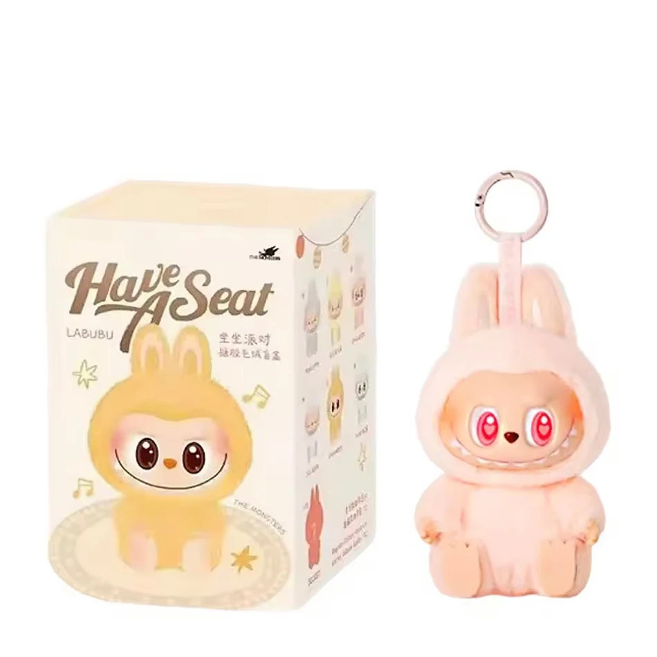 POP MART Macaron 2nd Generation Labubu Sitting Party Vinyl Plush Blind Box Gift Decorative ornaments POP MART Macaron 2nd Generation Labubu Sitting Party Vinyl Plush Blind Box Gift Decorative ornaments