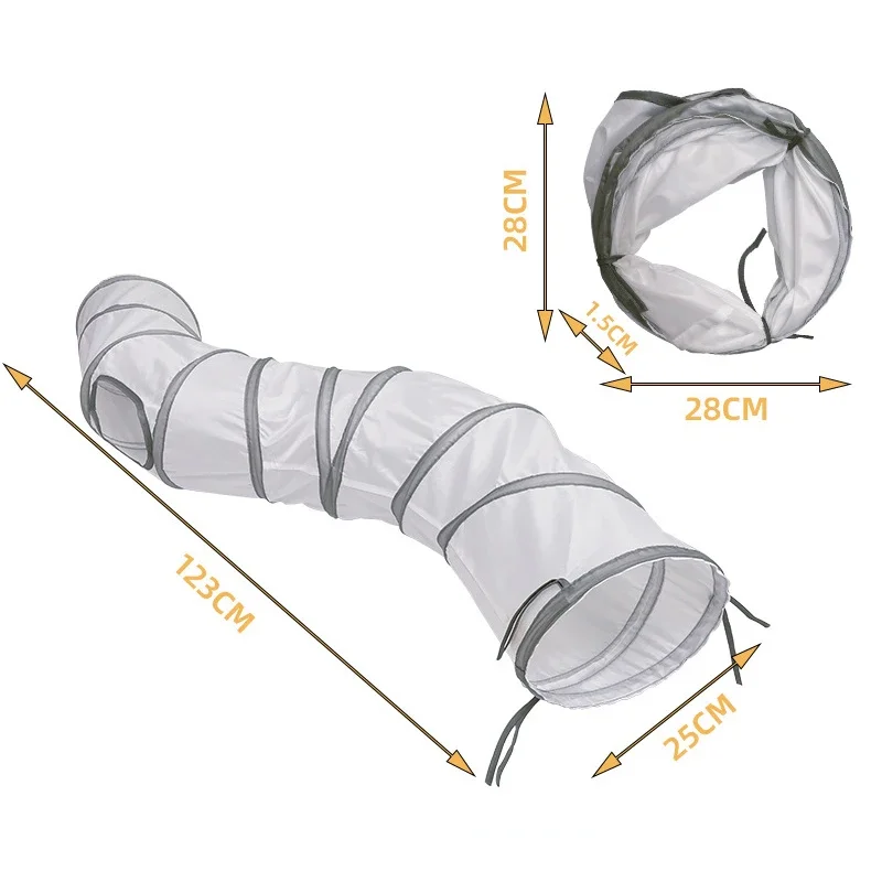 Cats Tunnel Foldable Pet Cat Toys Kitten Pet Training Interactive Fun Toy Tunnel Bored For Puppy Kitten Rabbit Play Tunnel Tube Cats Tunnel Foldable Pet Cat Toys Kitten Pet Training Interactive Fun Toy Tunnel Bored For Puppy Kitten Rabbit Play Tunnel Tube