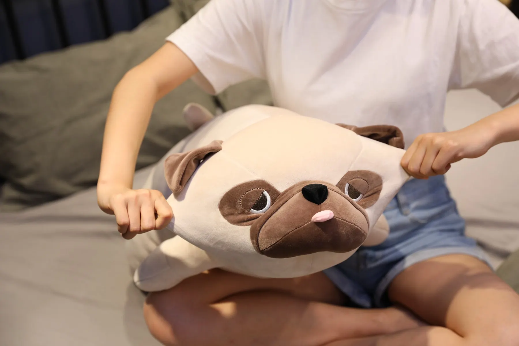 55cm-90cm Cute Animal Kawaii Pug Dog Plush Toys Sleep Pillow Kids Christmas Birthday Gift Child Girl Xmas Valentine's Gift 55cm-90cm Cute Animal Kawaii Pug Dog Plush Toys Sleep Pillow Kids Christmas Birthday Gift Child Girl Xmas Valentine's Gift