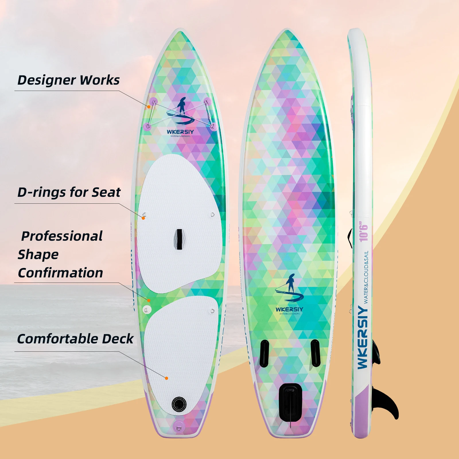 320cm Inflatable Stand Up Paddle Board SUP Board with Removable Fin for Adults/ Kids for Water Sports Surfing 320cm Inflatable Stand Up Paddle Board SUP Board with Removable Fin for Adults/ Kids for Water Sports Surfing