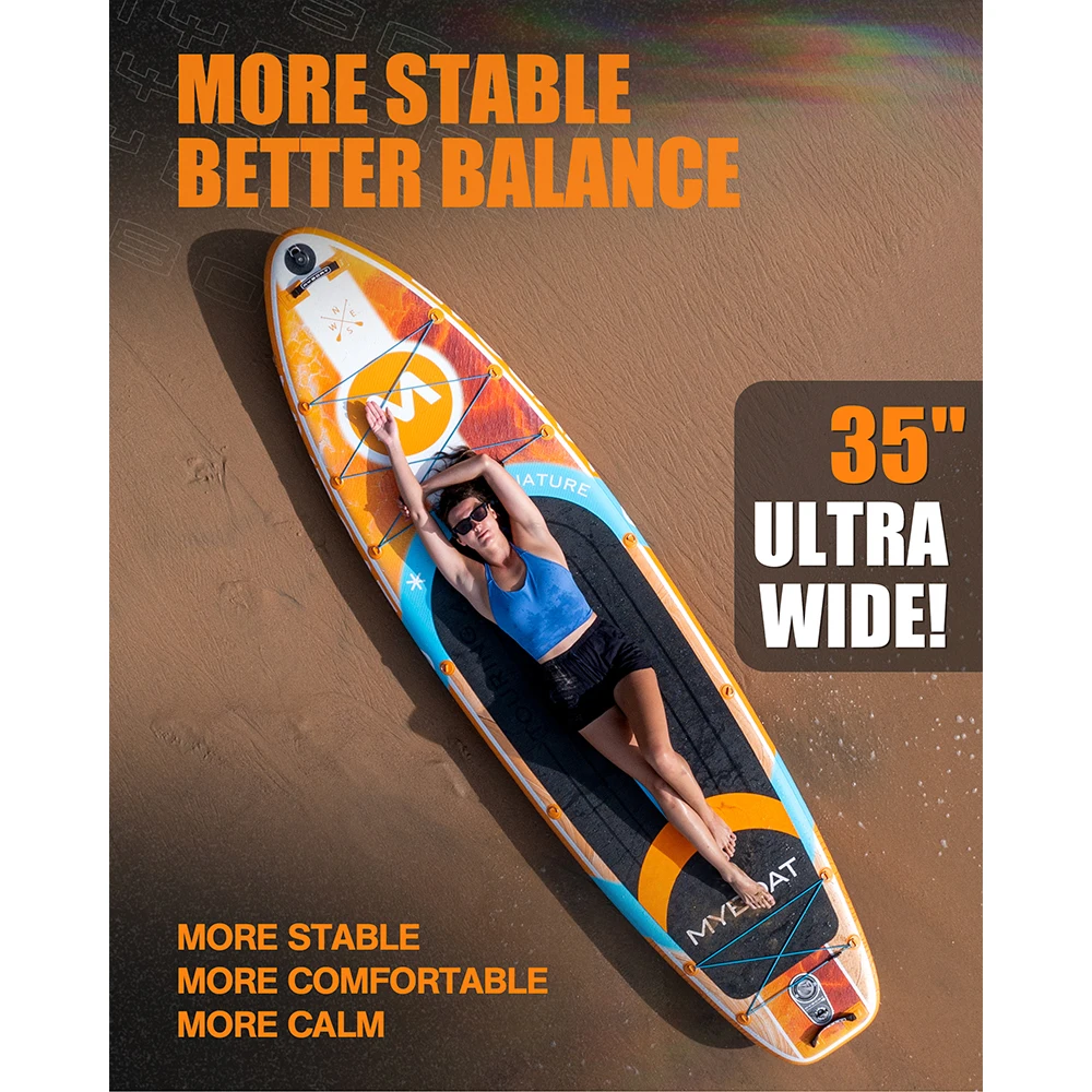 Myboat SUB Waterproof Inflatable Paddle Board 11'6''x35''x6''Adult Standing Style Aquatic Fishing With Accessories SUP сапборд