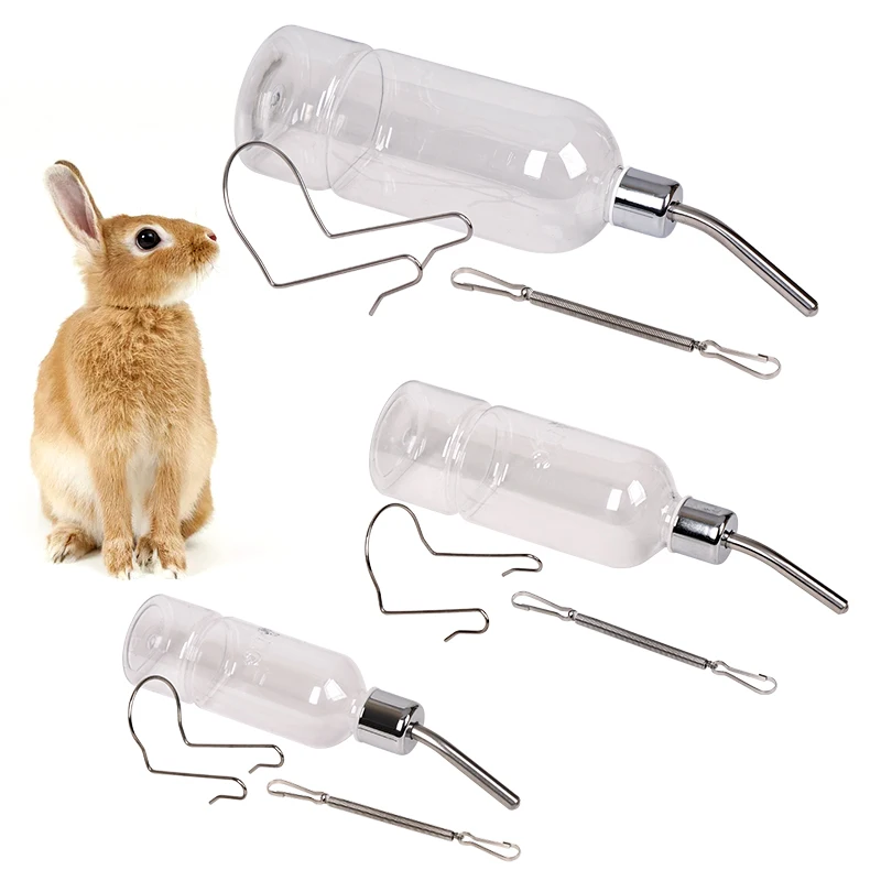 180/350/750ML Plastic Rabbit Drinking Bottle Hamster Cage Water Bottle Dispenser For Bunny Guinea Pig Squirrel Small Pet Feeder 180/350/750ML Plastic Rabbit Drinking Bottle Hamster Cage Water Bottle Dispenser For Bunny Guinea Pig Squirrel Small Pet Feeder