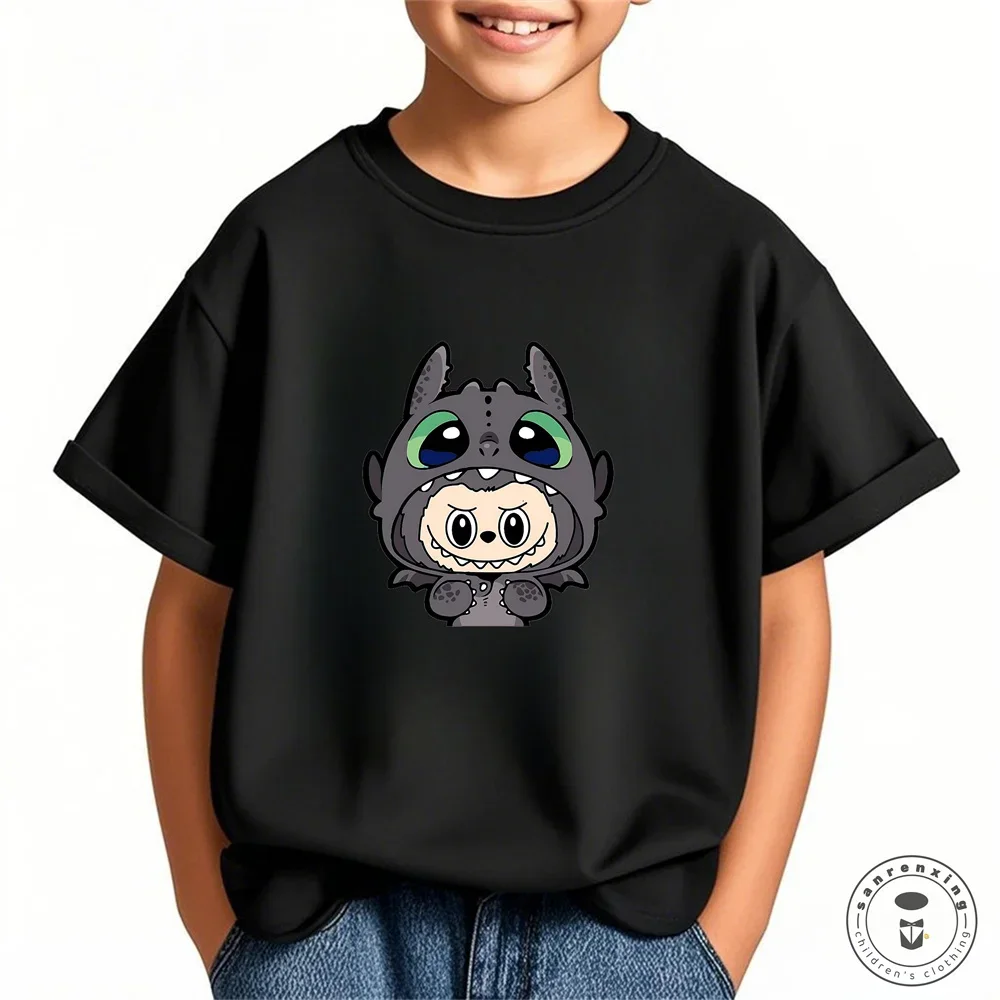 Labubu Girl Short Sleeve T Shirt Cute Print Baby Cotton Tee Tops Cartoon Toddler T-Shirts Summer Children Clothes Birthday Gift Labubu Girl Short Sleeve T Shirt Cute Print Baby Cotton Tee Tops Cartoon Toddler T-Shirts Summer Children Clothes Birthday Gift