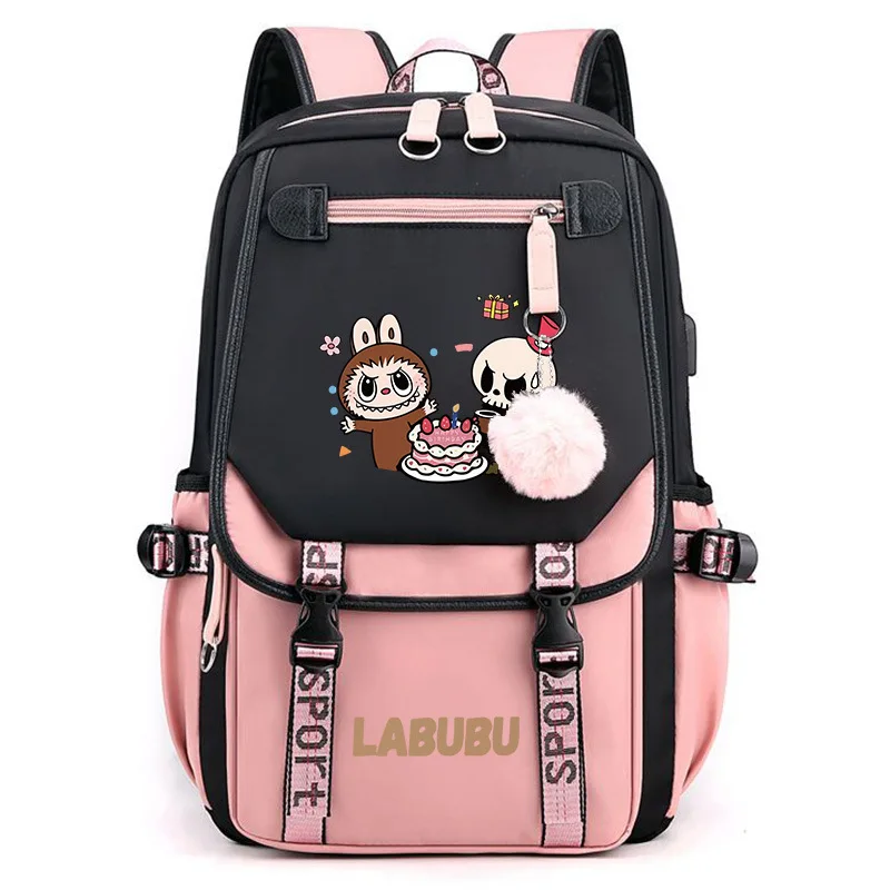 Labubu Anime Backpack Cosplay Unisex Students School Bag Cartoon Bookbag Laptop Travel Rucksack Outdoor Bag Labubu Anime Backpack Cosplay Unisex Students School Bag Cartoon Bookbag Laptop Travel Rucksack Outdoor Bag